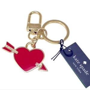 NWT Kate Spade ♠️  Love Shack Metal Keychain Bag Charm